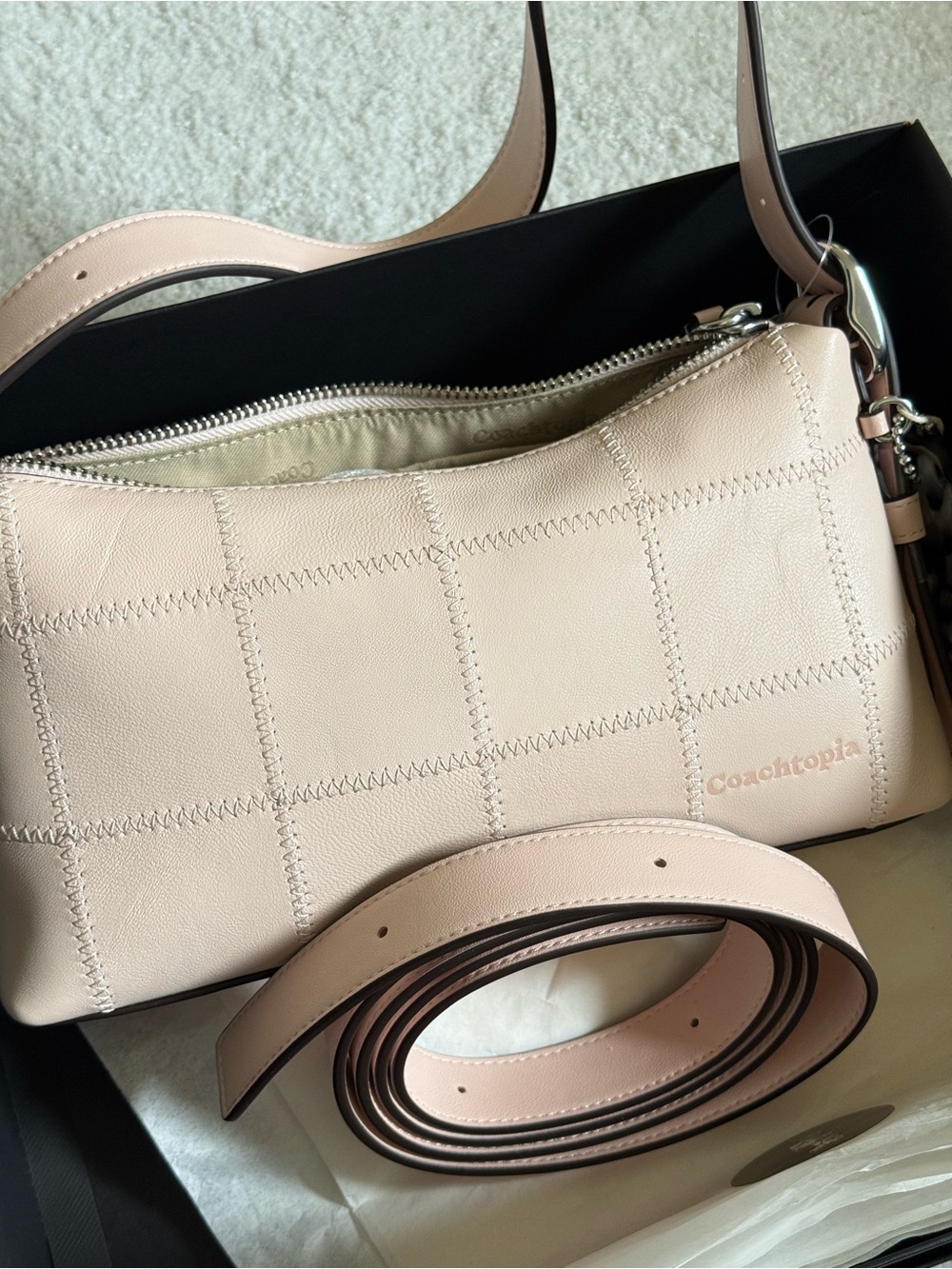 Coachtopia Small Slouchy Shoulder Bag (Alter Ego) Blush - NWT